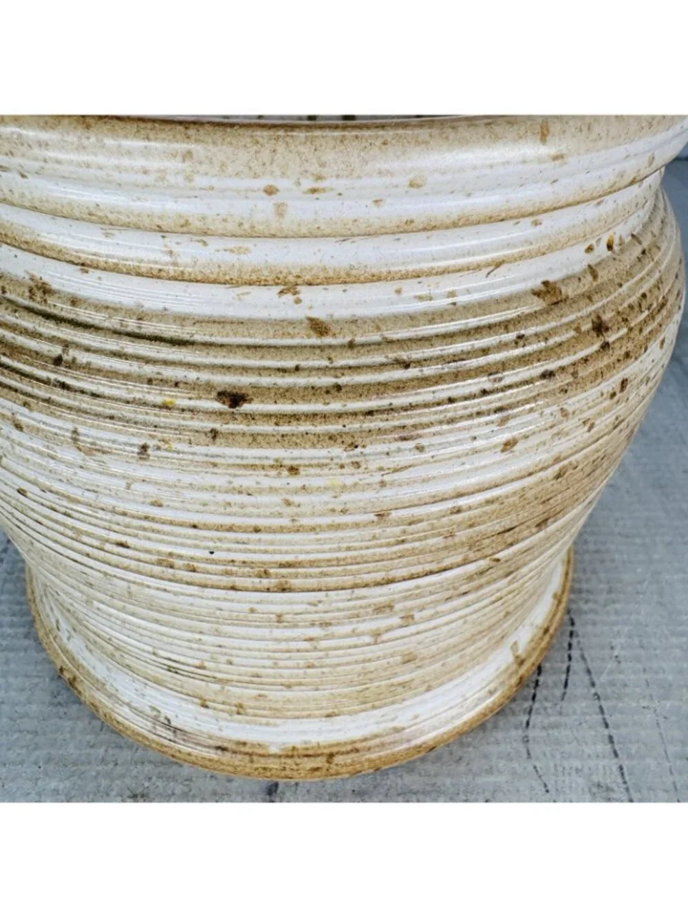 Vintage GT Mark 600/111 Speckle Rustic Farmhouse Canadian Stoneware Canister Jar